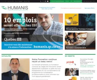 Humanis.qc.ca(Humanis) Screenshot