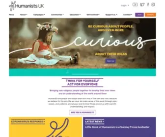 Humanism.org.uk(Humanists UK) Screenshot