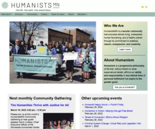 Humanistsofmn.org(HumanistsMN) Screenshot