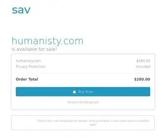 Humanisty.com(The premium domain name) Screenshot