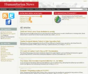 Humanitariannews.org(Humanitarian News) Screenshot