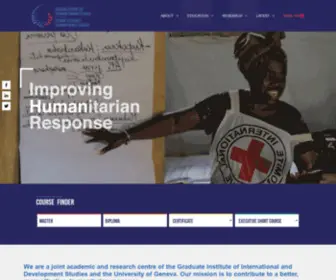 Humanitarianstudies.ch(Geneva-based academic and research platform for humanitarian action. Our mission) Screenshot