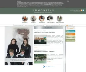 Humanitastrescantos.com(Bilingual School Tres Cantos) Screenshot