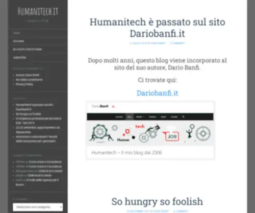 Humanitech.it(Il Blog di Dario Banfi) Screenshot