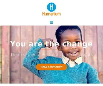 Humanium.org(We make children's rights happen) Screenshot