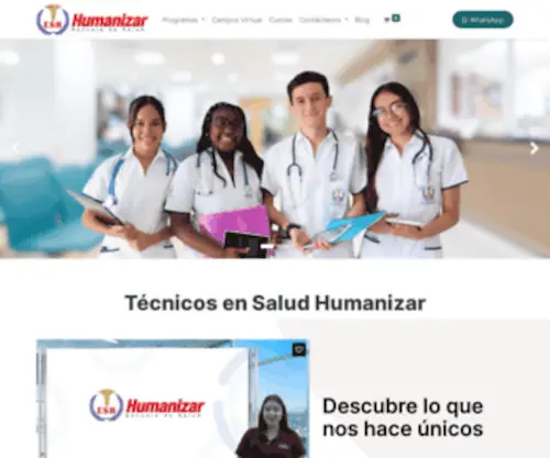 Humanizar.edu.co(Técnicos en Salud) Screenshot