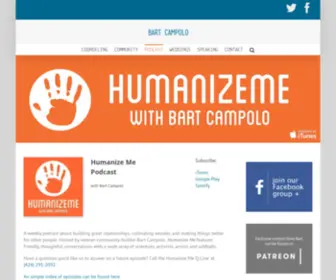 Humanizemepodcast.com(Bart Campolo) Screenshot