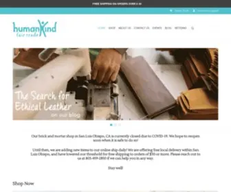 Humankindslo.org(HumanKind Fair Trade) Screenshot