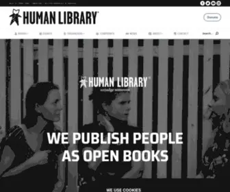Humanlibrary.org(The Human Library challenges stereotypes and prejudices through dialogue.The Human Library) Screenshot