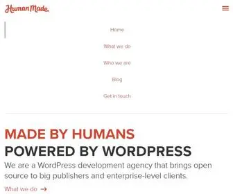 Humanmade.com(We are a WordPress development agency) Screenshot