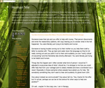 Humanme.org(Positive change and rehabilitation) Screenshot