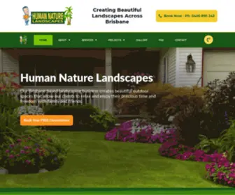 Humannaturelandscapes.com.au(Landscaping Brisbane & Southside) Screenshot