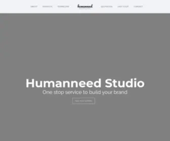 Humanneedstudio.com(One stop service to build your brand) Screenshot