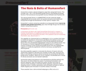 Humanofort.co(#1 Best Selling Whole Body Recovery Formula & Supplement) Screenshot