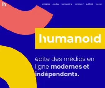 Humanoid.fr(Nos médias sont propulsés par une ambition) Screenshot