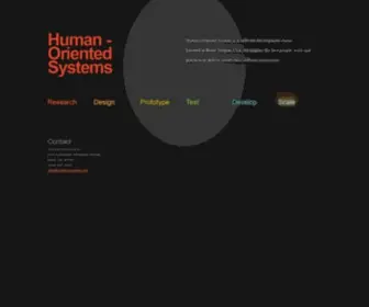Humanoriented.com(Human-Oriented Systems, a Colorado Software Development Studio) Screenshot