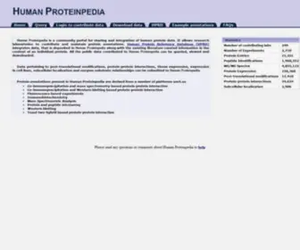 Humanproteinpedia.org(Human Proteinpedia) Screenshot