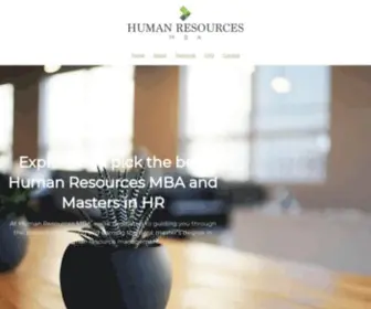 Humanresourcesmba.net(Human Resources Degrees) Screenshot