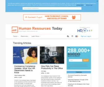 Humanresourcestoday.com(Human Resources Today) Screenshot
