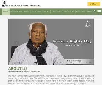 Humanrights.asia(Official Website of Asian Human Rights Commission (AHRC)) Screenshot
