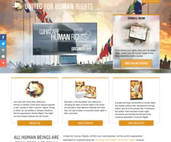 Humanrights.com(Universal Declaration of Human Rights Campaign) Screenshot