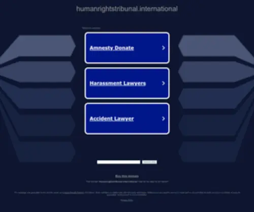 Humanrightstribunal.international(Humanrightstribunal international) Screenshot