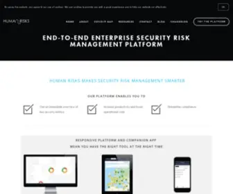 Humanrisks.com(Human Risks) Screenshot