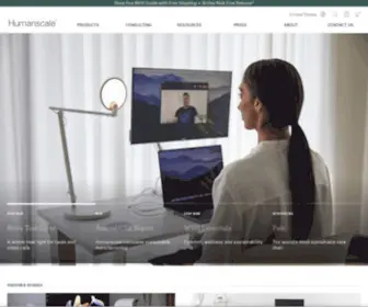 Humanscale.com(Ergonomic Office Furniture Solutions) Screenshot