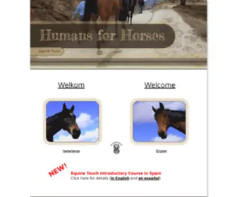 Humansforhorses.com(Humans for Horses) Screenshot