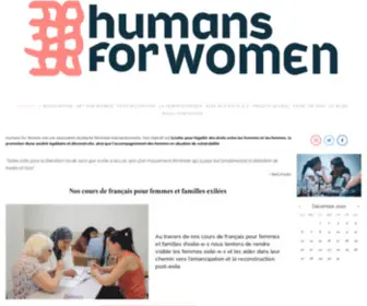 Humansforwomen.org(Humans for Women) Screenshot