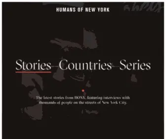 Humansofnewyork.com(Humans of New York) Screenshot