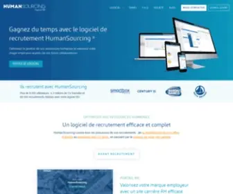 Humansourcing.com(Le logiciel de recrutement en mode Saas) Screenshot
