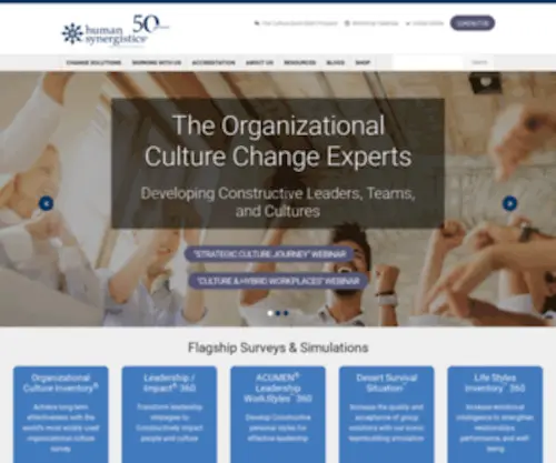 Humansynergistics.co.uk(Improving Work Culture and Developing Leaders) Screenshot