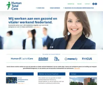 Humantotalcare.nl(Met 1.500 collega’s hebben we één gezamenlijk doel voor ogen) Screenshot
