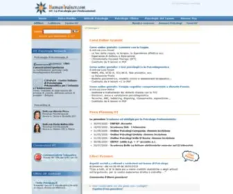 Humantrainer.com(Psicologia per psicologi) Screenshot