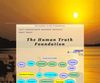 Humantruth.info(The Human Truth Foundation) Screenshot