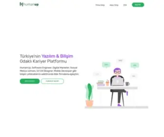 Humanup.co(Türkiye'nin Yazılım & Bilişim Odaklı Kariyer Platformu) Screenshot