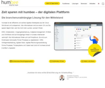 Humbee.de(Finden statt suchen) Screenshot