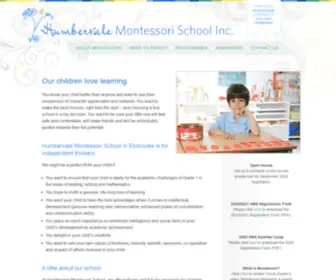 Humbervalemontessori.ca(CCMA Accredited Humbervale Montessori School in Etobicoke) Screenshot