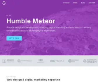 Humblemeteor.com(Humble Meteor is a website design and digital marketing agency in Bucks County (PA)) Screenshot