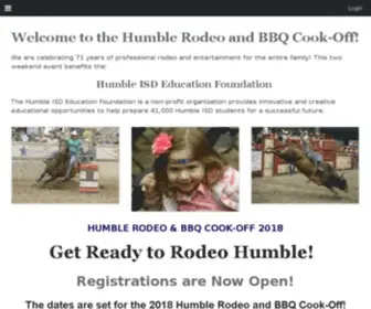 Humblerodeo.com(Humble Rodeo & BBQ Cook) Screenshot