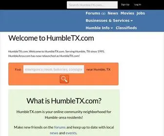 Humbletx.com(Humble Texas) Screenshot