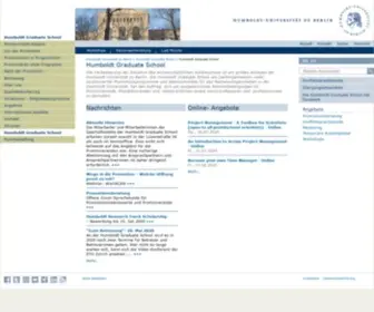 Humboldt-Graduate-School.de(Humboldt Graduate School) Screenshot