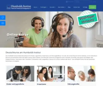 Humboldt-Institut.org(Intensive Deutschkurse) Screenshot
