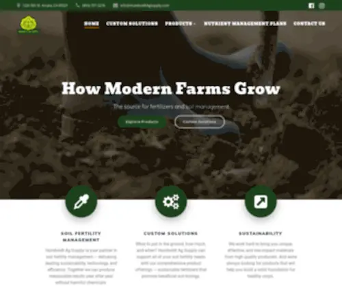 Humboldtagsupply.com(Your Source for Fertilizers and Soil Management) Screenshot