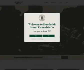 Humboldtbrand.com(Humboldt Brand Cannabis Co) Screenshot