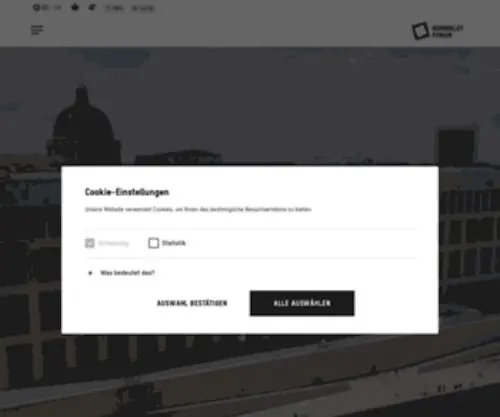 Humboldtforum.com(Ein neues Stück Berlin) Screenshot