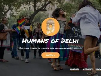 Humdelhi.in(Humans of Delhi (stylised as हम दिल्ली)) Screenshot
