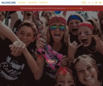 Humelake.org(Hume Christian Camps) Screenshot