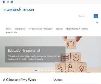 Humerakhan.com(Humera Khan e) Screenshot